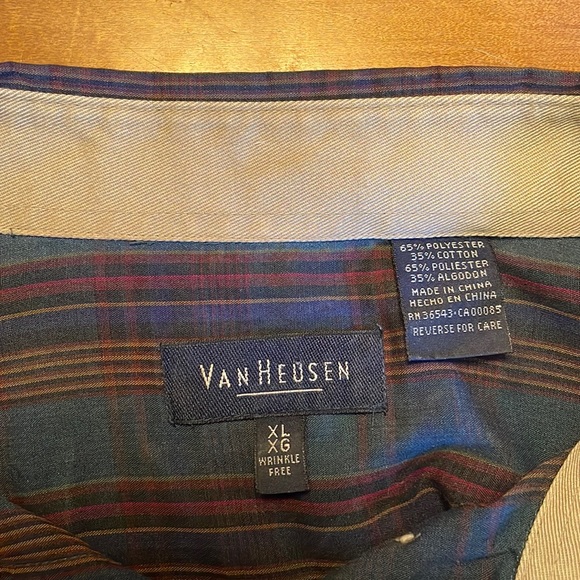 Van Heusen Men’s Lightweight Flannel, Size XL, Wrinkle-free - Picture 3 of 3
